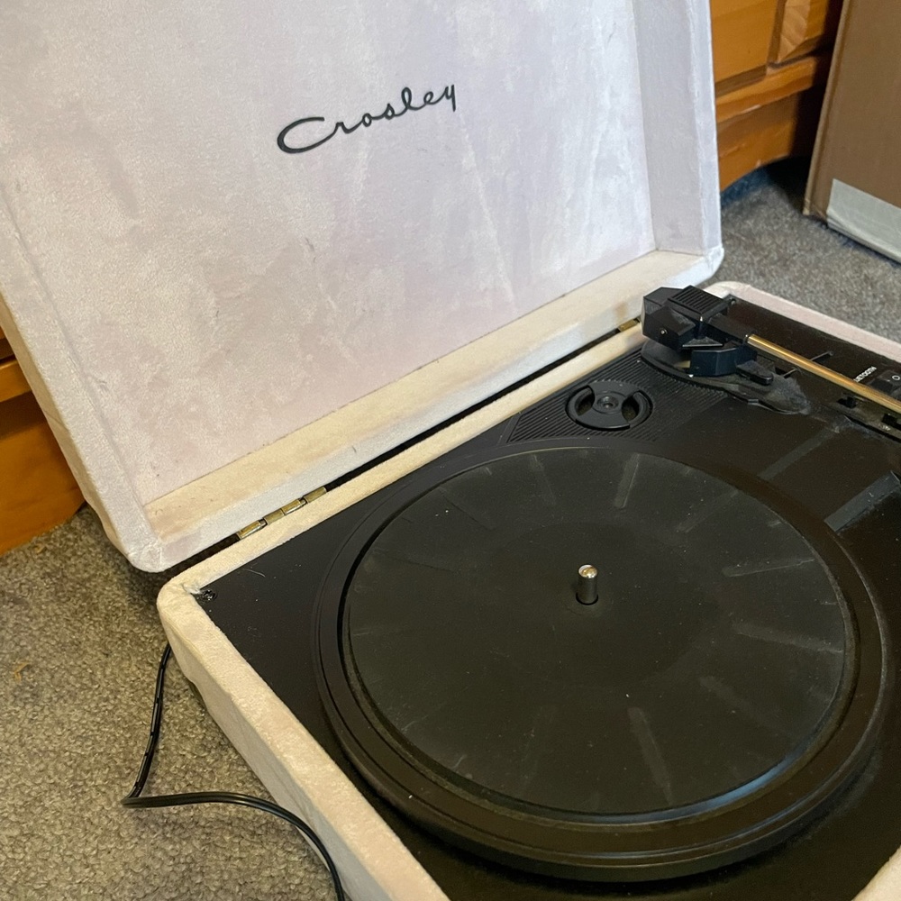Crosley Light Pink Record Player *50% off SITEWIDE*